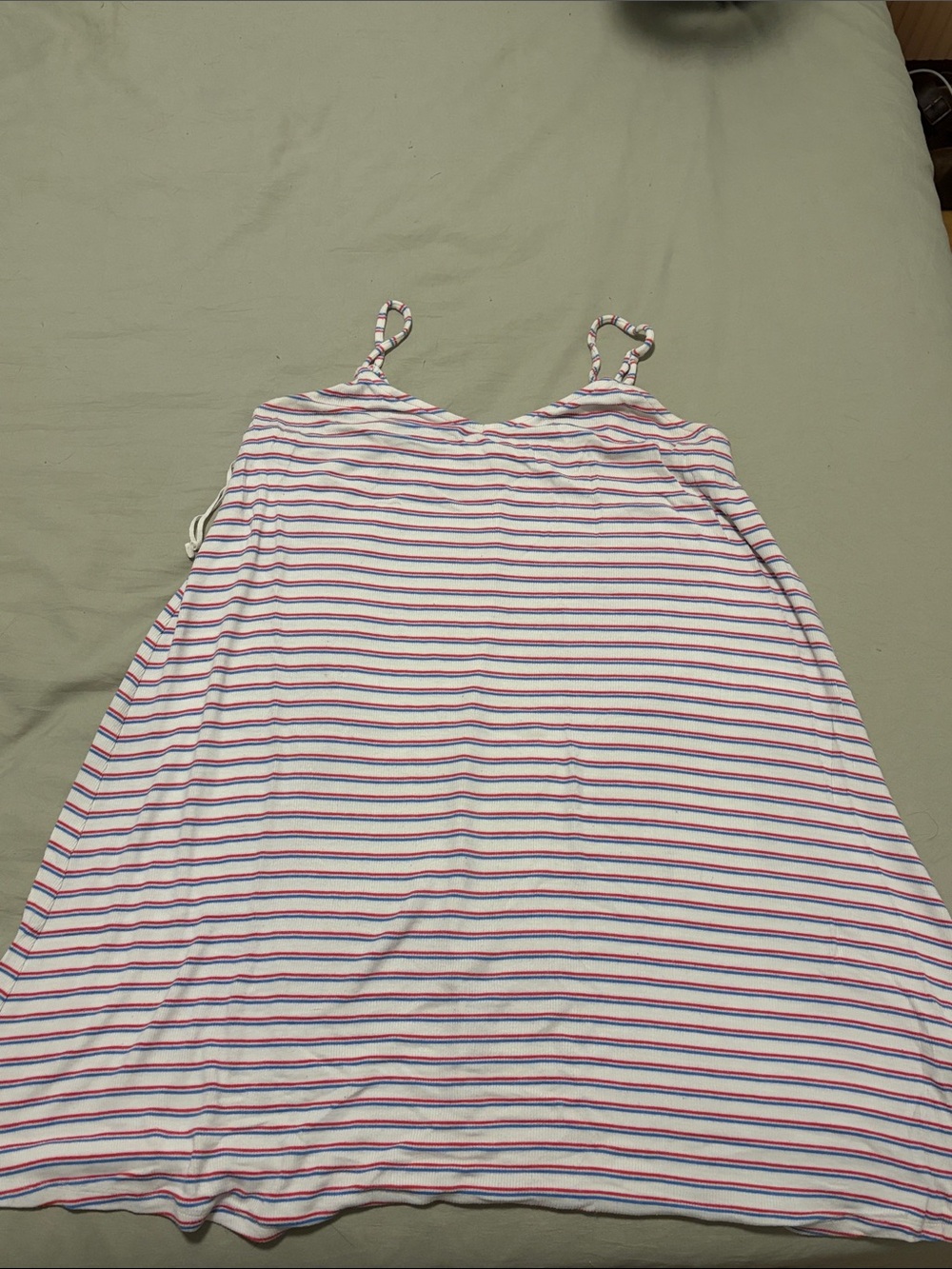 Garage Pink & Blue Striped Sleeveless Mini Dress - Size M